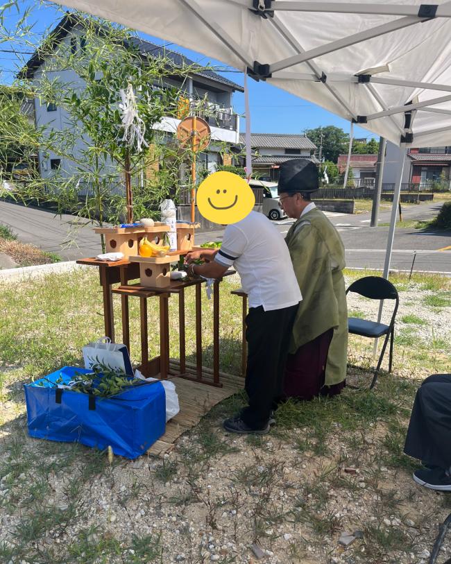 常滑市山方町にて地鎮祭を執り行いました！